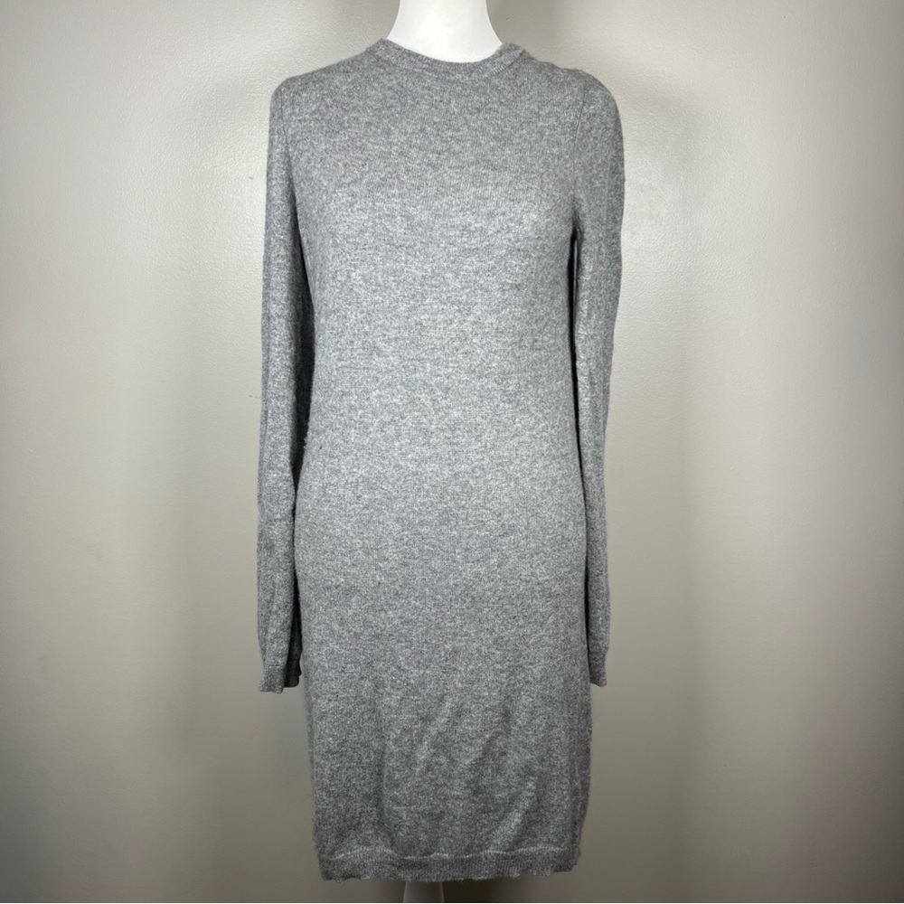 Equipment Femme 100% cashmere Sweater Mini Dress Size Small V-back Or V-neck